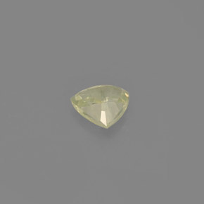 0.68克拉天然绿色蓝宝石，三角形，5.5×5.5毫米，VVS-VS