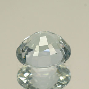1.25克拉天然绿色蓝宝石，椭圆形切割，6.6×5.7毫米，IF