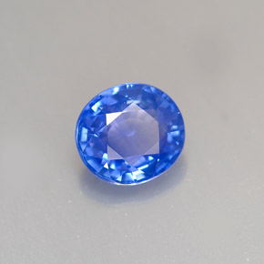1.30克拉天然蓝宝石，椭圆形切割，6.8×6.2毫米，VS