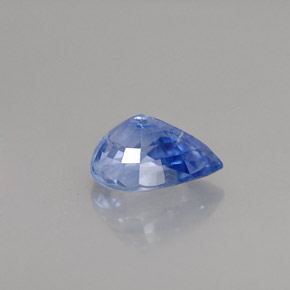 1.51克拉天然蓝宝石，梨形，7.9×6.3毫米，VS-SI