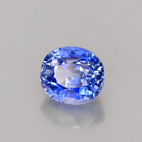 1.02克拉天然蓝宝石，椭圆形切割，5.5×4.9毫米，VVS-VS