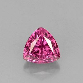0.71克拉天然粉色蓝宝石，三角形，5.2×5.2毫米，VVS