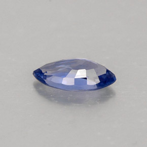 0.52克拉天然蓝宝石，马眼形，7.1×3.7毫米，VVS-VS