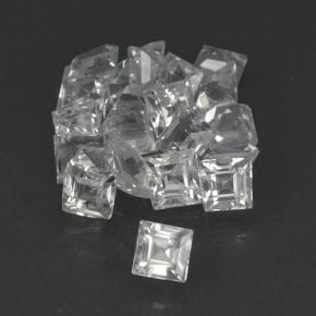 1.69天然白色蓝宝石，方形，2.3×2.3毫米，VVS-VS