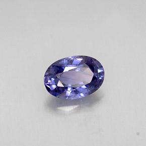 0.57克拉天然蓝宝石，椭圆形切割，5.9×4.1毫米，VS