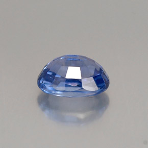 1.00克拉天然蓝宝石，椭圆形切割，6.3×4.7毫米，VS