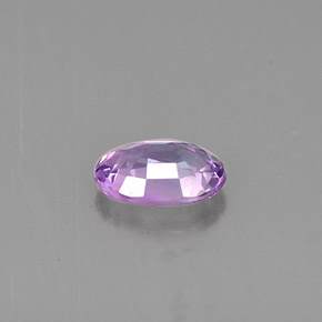 0.61克拉天然紫罗兰色蓝宝石，椭圆形切割，6.1×4.3毫米，VVS-VS