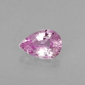 0.54克拉天然粉色蓝宝石，梨形，6×4.1毫米，VVS-VS