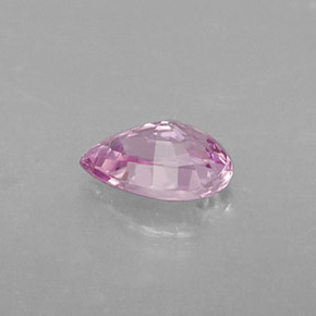 0.54克拉天然粉色蓝宝石，梨形，6×4.1毫米，VVS-VS