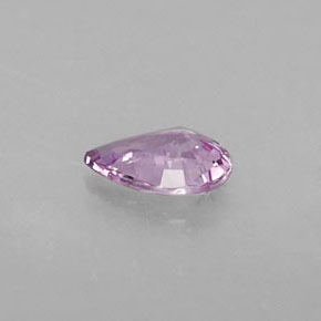 0.39克拉天然紫罗兰色蓝宝石，梨形，5.8×4.1毫米，VVS