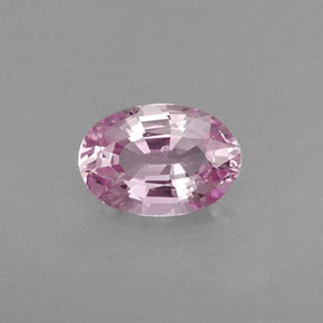 0.59克拉天然粉色蓝宝石，椭圆形切割，5.9×4.1毫米，VVS