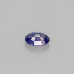 0.59克拉天然紫罗兰色蓝宝石，椭圆形切割，5.8×4.1毫米，VS