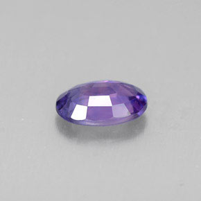 0.48克拉天然紫罗兰色蓝宝石，椭圆形切割，5.8×4毫米，VS