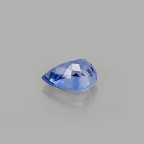 0.93克拉天然蓝宝石，梨形，6.6×5.2毫米，VVS-VS