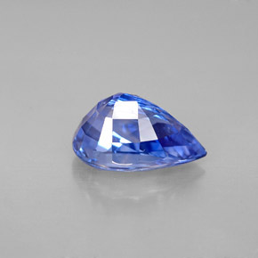 3.60克拉天然蓝宝石，梨形，10.9×7.2毫米，VVS-VS