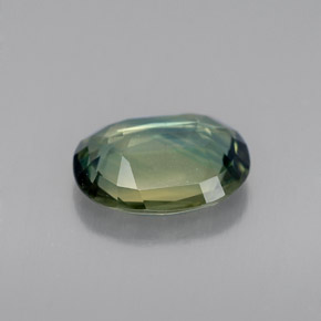 1.69克拉天然绿色蓝宝石，椭圆形切割，8.8×6.6毫米，VVS