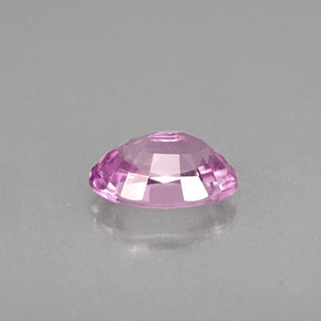 0.60克拉天然粉色蓝宝石，椭圆形切割，6×4.1毫米，VVS-VS