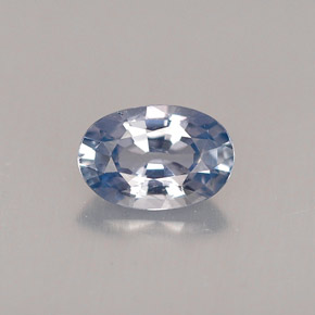 0.56克拉天然蓝宝石，椭圆形切割，6.1×4.1毫米，VVS-VS
