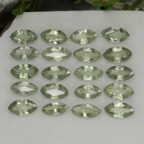 3.22天然绿色蓝宝石，马眼形，4.6×2.5毫米，VS