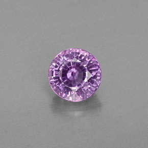 0.48克拉天然粉色蓝宝石，圆形切割，4.28毫米，VVS-VS