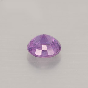 0.52克拉天然紫罗兰色蓝宝石，圆形切割，4.68毫米，VVS-VS