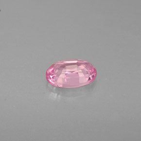 0.58克拉天然粉色蓝宝石，椭圆形切割，5.8×4.1毫米，VVS-VS