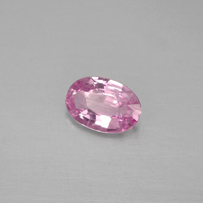 0.47克拉天然粉色蓝宝石，椭圆形切割，5.9×4毫米，VVS-VS