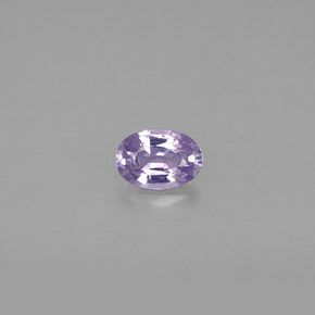 0.52克拉天然紫罗兰色蓝宝石，椭圆形切割，5.8×4.1毫米，IF