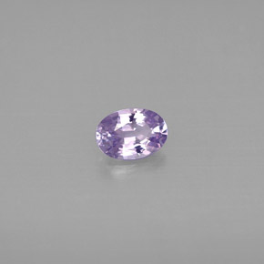 0.52克拉天然紫罗兰色蓝宝石，椭圆形切割，5.8×4.1毫米，IF