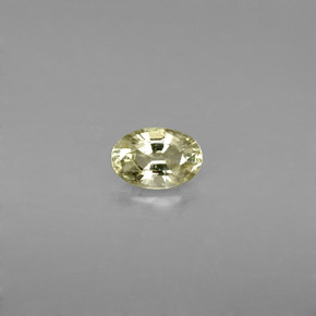 0.61克拉天然黄色蓝宝石，椭圆形切割，6×4.1毫米，VS
