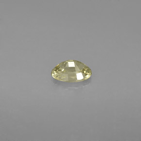 0.61克拉天然黄色蓝宝石，椭圆形切割，6×4.1毫米，VS