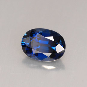 1.14克拉天然蓝宝石，椭圆形切割，7.1×5.1毫米，VVS-VS