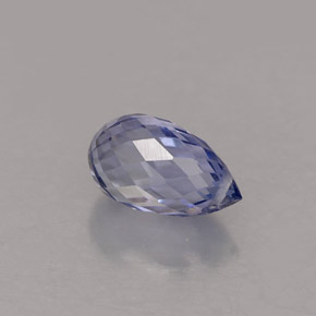 1.19克拉天然蓝宝石，水滴珠形切工，7.3×4.1毫米，VVS