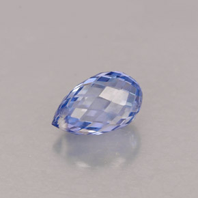 1.11克拉天然蓝宝石，水滴珠形切工，6.8×4.2毫米，VS
