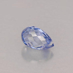 1.11克拉天然蓝宝石，水滴珠形切工，6.8×4.2毫米，VS