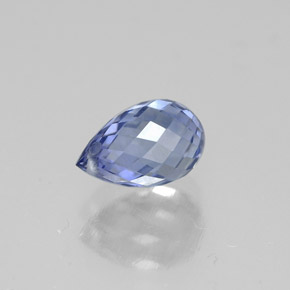 1.52克拉天然蓝宝石，水滴珠形切工，7.3×4.8毫米，VVS-VS