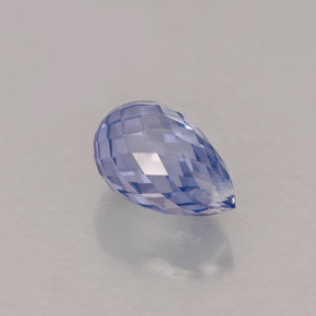 1.45克拉天然蓝宝石，水滴珠形切工，7.5×4.7毫米，VVS-VS