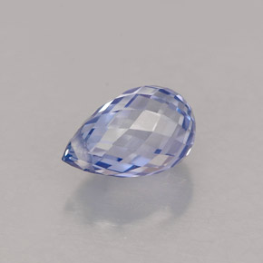 1.45克拉天然蓝宝石，水滴珠形切工，7.5×4.7毫米，VVS-VS