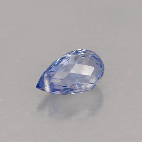 1.12克拉天然蓝宝石，水滴珠形切工，7.2×4.2毫米，VS-SI