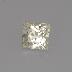 0.96克拉天然黄色蓝宝石，方形，5.2×5.1毫米，VVS-VS