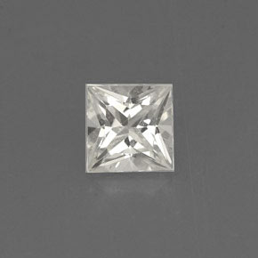 0.75克拉天然黄色蓝宝石，方形，4.8×4.7毫米，VVS-VS