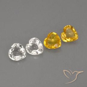1.16天然多色蓝宝石，心形，4.1×4毫米，VVS-VS