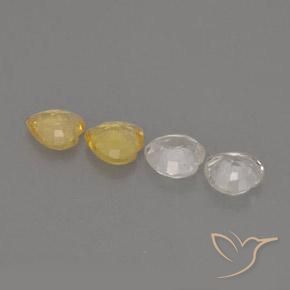1.16天然多色蓝宝石，心形，4.1×4毫米，VVS-VS