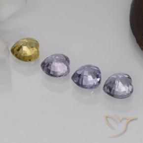 1.51天然多色蓝宝石，心形，4.2×4.2毫米，VVS-VS