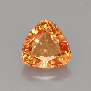 0.93克拉天然橙色蓝宝石，三角形，5.6×5.6毫米，VVS-VS