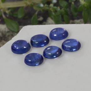 2.27天然蓝宝石，椭圆形切割，4.5×3.6毫米，透明
