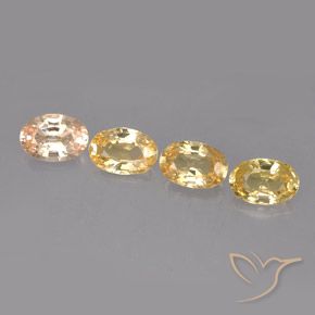 2.12天然多色蓝宝石，椭圆形切割，5.9×4毫米，VVS-VS