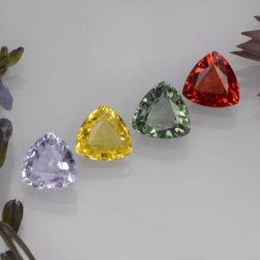 2.80天然多色蓝宝石，三角形，5.4×5.4毫米，VVS-VS