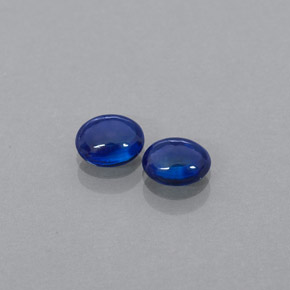 天然蓝宝石，透明，5.1×4.1毫米，透明/半透明