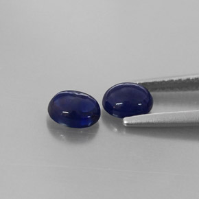 天然蓝宝石，透明，5.2×4.2毫米，透明/半透明